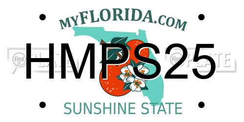 HMPS25 Florida License Plate