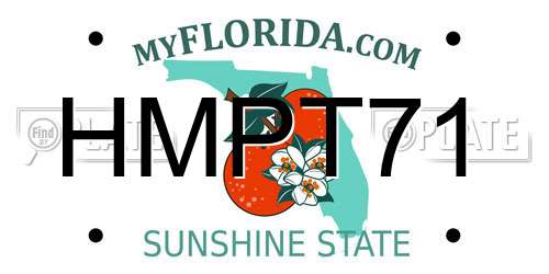 HMPT71 Florida License Plate