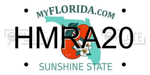 HMRA20 Florida License Plate