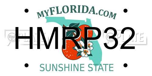 HMRP32 Florida License Plate