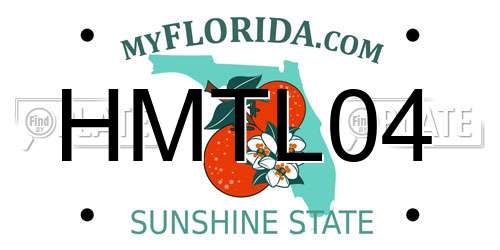 HMTL04 Florida License Plate