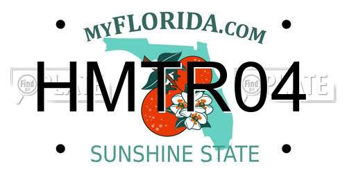 HMTR04 Florida License Plate