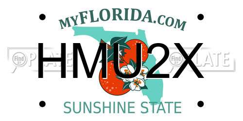 HMU2X Florida License Plate