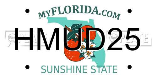 HMUD25 Florida License Plate