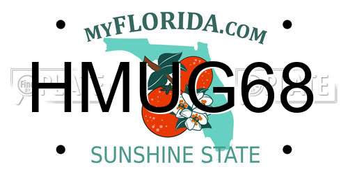 HMUG68 Florida License Plate