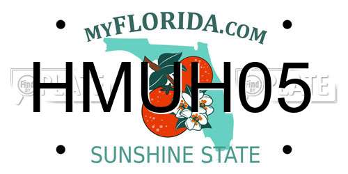 HMUH05 Florida License Plate