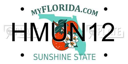 HMUN12 Florida License Plate