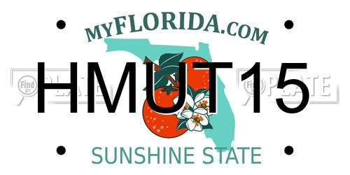 HMUT15 Florida License Plate