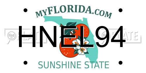 HNEL94 Florida License Plate