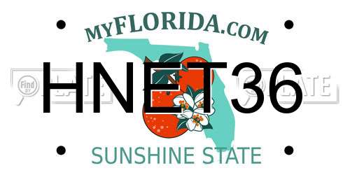 HNET36 Florida License Plate