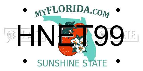 HNET99 Florida License Plate