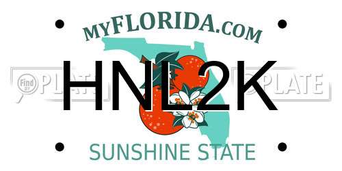HNL2K Florida License Plate