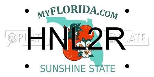HNL2R Florida License Plate