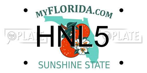HNL5 Florida License Plate