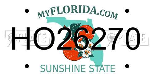 HO26270 Florida License Plate