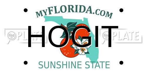 HOGIT Florida License Plate