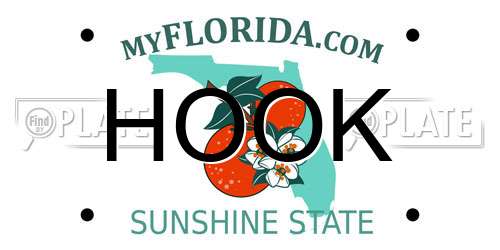HOOK Florida License Plate