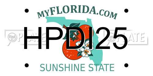 HPDI25 Florida License Plate
