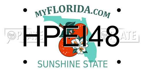 HPEI48 Florida License Plate