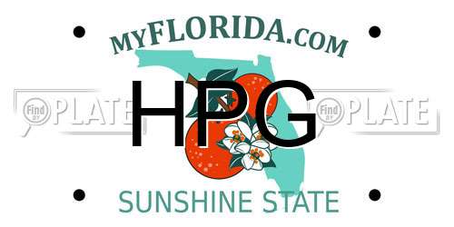 HPG Florida License Plate