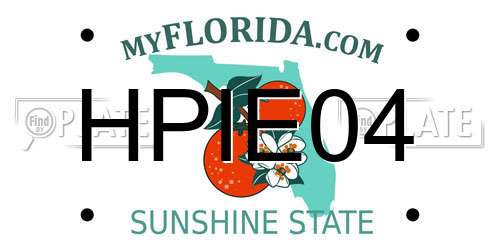 HPIE04 Florida License Plate