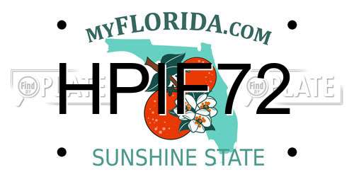 HPIF72 Florida License Plate