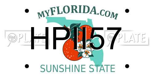 HPII57 Florida License Plate