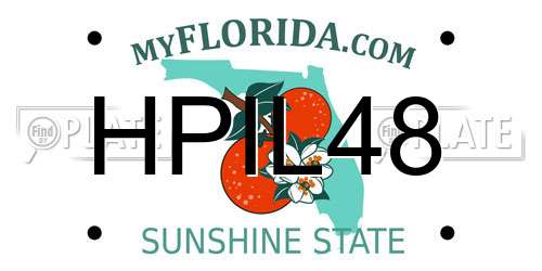 HPIL48 Florida License Plate
