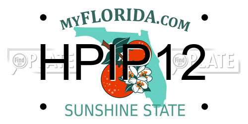 HPIP12 Florida License Plate