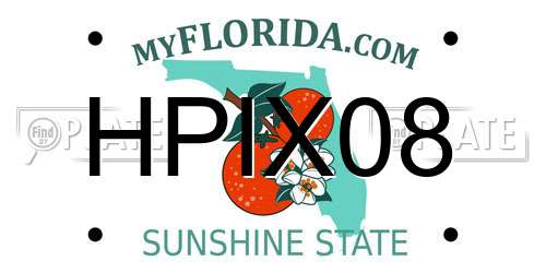 HPIX08 Florida License Plate