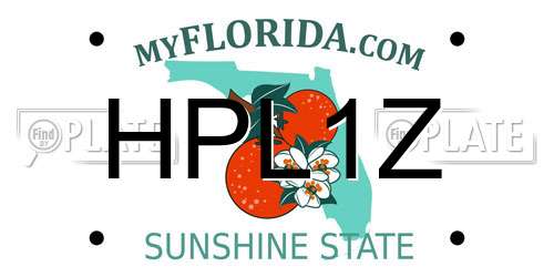 HPL1Z Florida License Plate