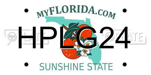 HPLG24 Florida License Plate