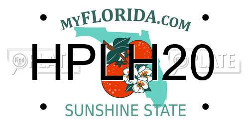 HPLH20 Florida License Plate