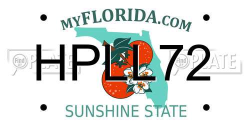 HPLL72 Florida License Plate