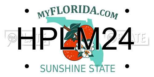 HPLM24 Florida License Plate