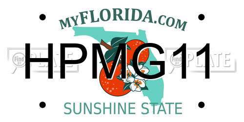 HPMG11 Florida License Plate