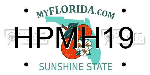 HPMH19 Florida License Plate