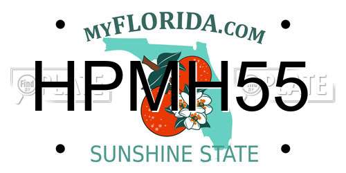 HPMH55 Florida License Plate