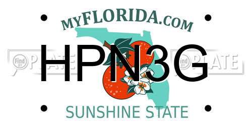 HPN3G Florida License Plate