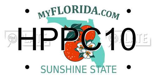 HPPC10 Florida License Plate