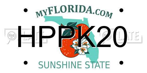 HPPK20 Florida License Plate