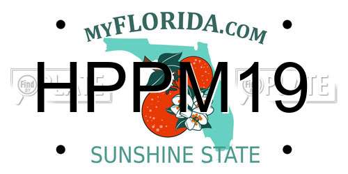 HPPM19 Florida License Plate