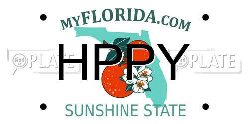 HPPY Florida License Plate
