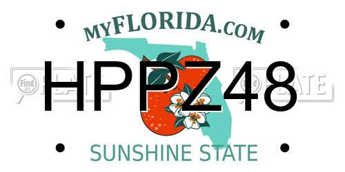 HPPZ48 Florida License Plate