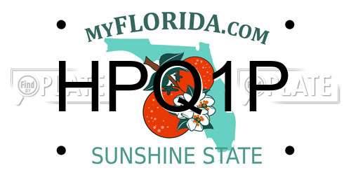 HPQ1P Florida License Plate