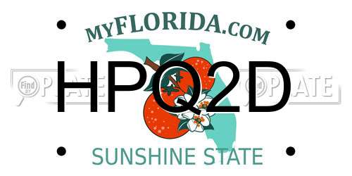 HPQ2D Florida License Plate