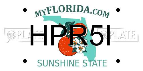HPR5I Florida License Plate