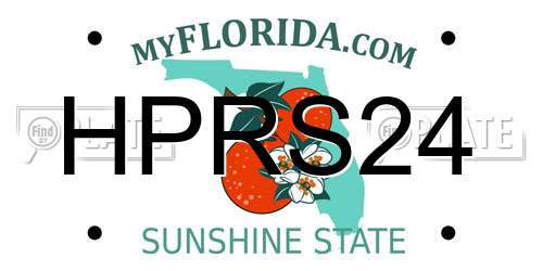 HPRS24 Florida License Plate