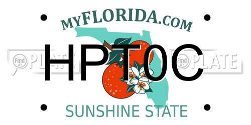HPT0C Florida License Plate