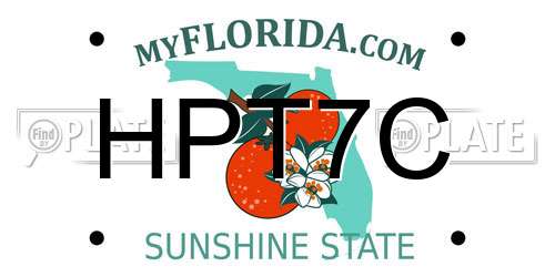HPT7C Florida License Plate
